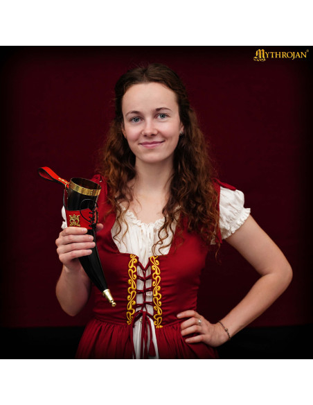 Corno potabile vichingo modello Dama...