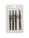 Set di 4 piccoli portachiavi con spada medievale con fodero