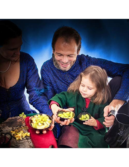 Set di 2 ciotole medievali in corno...