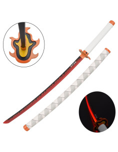 Katana Rengoku Kyojuro di Kimetsu No Yaiba, lama con LED
