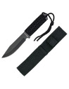 Coltello tattico Albainox Black Army, lama 11 cm.