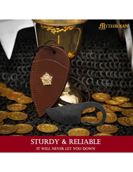 Coltello celtico forgiato a mano con...