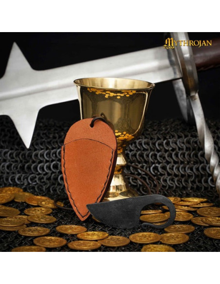 Coltello celtico forgiato a mano con...