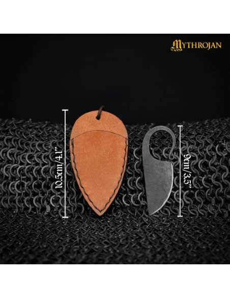 Coltello celtico forgiato a mano con...