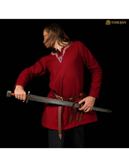 Tahalì medieval in cuoio per spade...