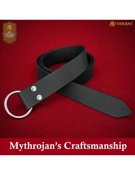 Cintura vichinga con fibbia rotonda,...