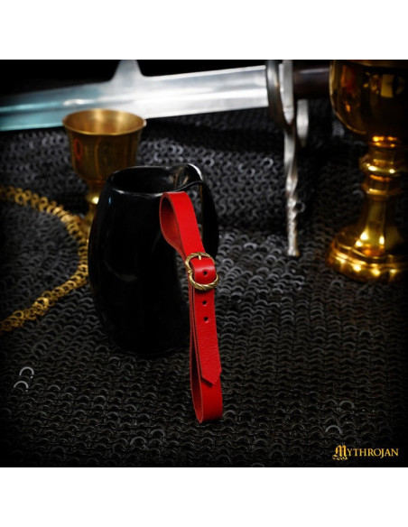 Tahalì medieval in pelle per tazze,...