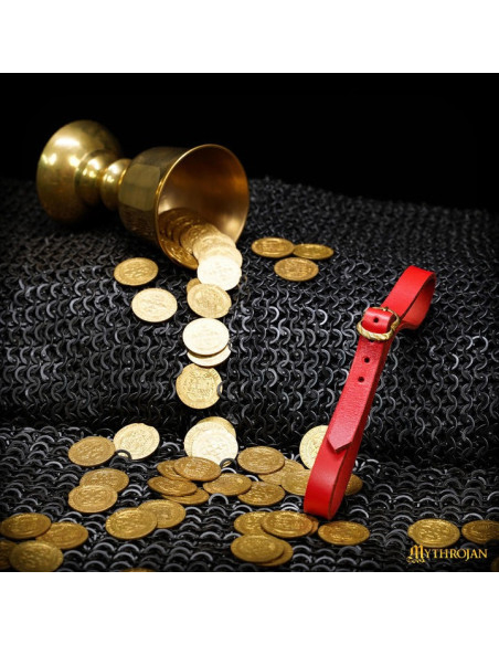 Tahalì medieval in pelle per tazze,...