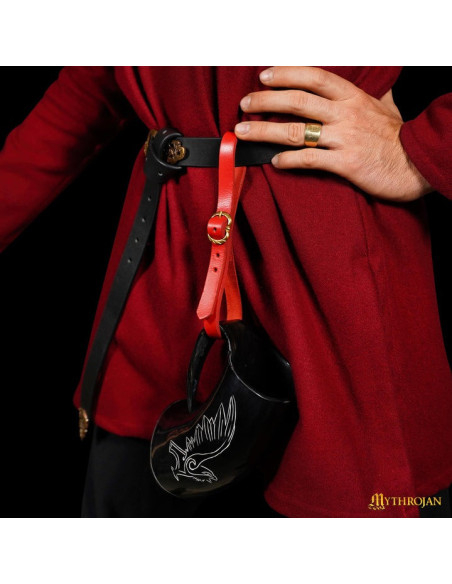 Tahalì medieval in pelle per tazze,...