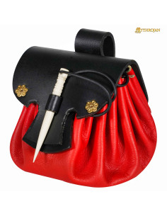Borsa medievale rinascimentale in pelle, vari colori