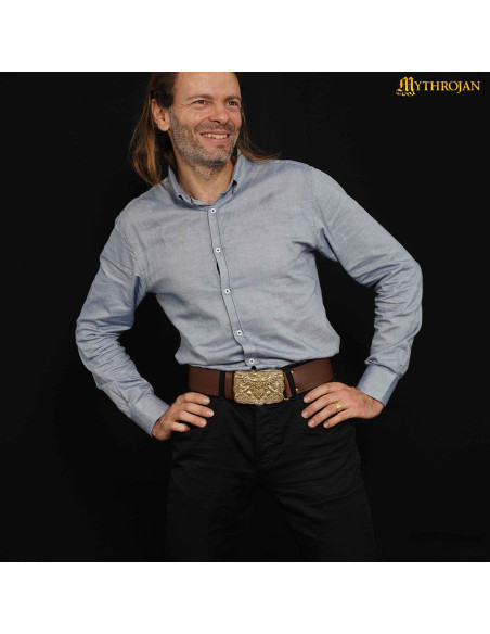 Fibbia vichinga in ottone per cinture...