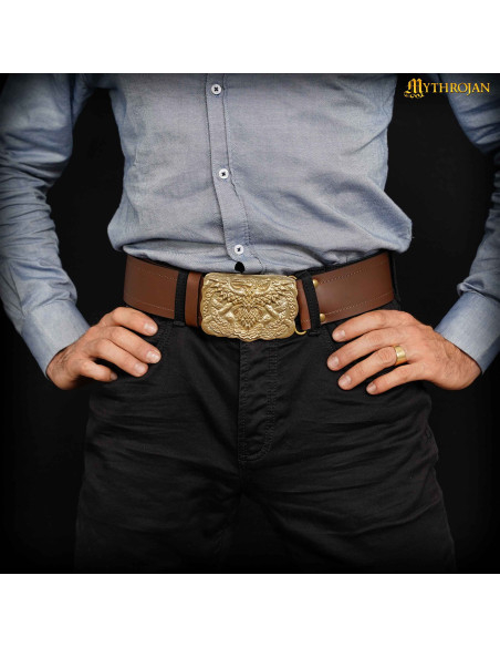 Fibbia vichinga in ottone per cinture...