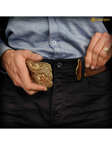 Fibbia vichinga in ottone per cinture...