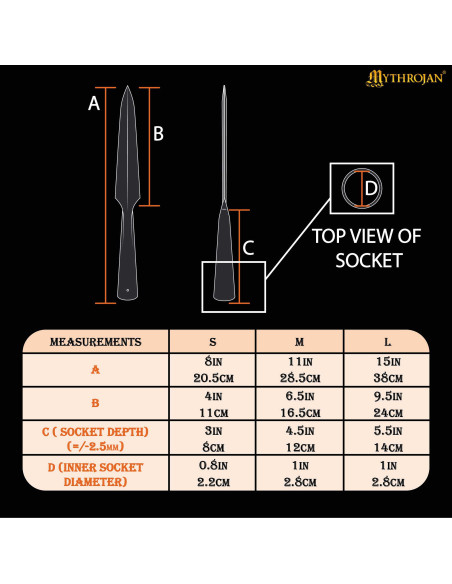 Punta di lancia vichinga in ferro,...