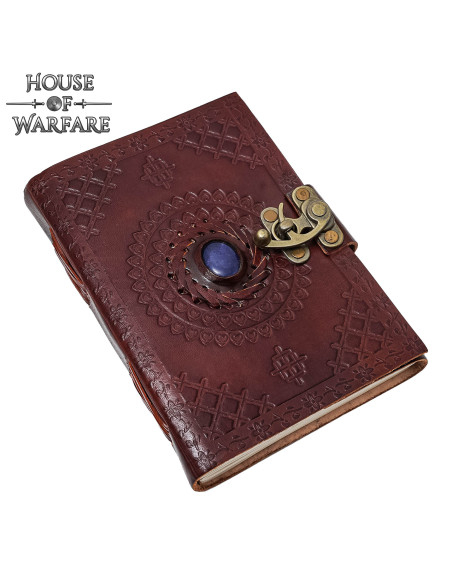 Diario medieval in pelle stampata...