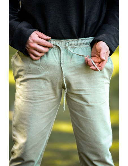 Pantaloni medievali Arvo, color canapa