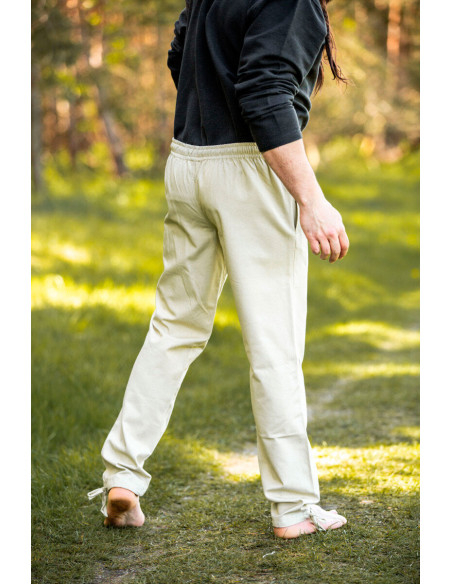 Pantaloni medievali Arvo, color canapa