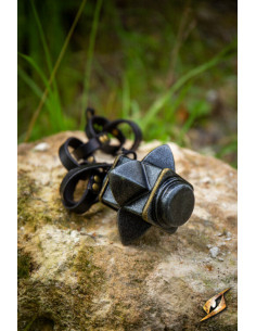 Testa per mazza Khonarr LARP e Cosplay, colore nero 2