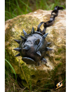 Testa per mazza Lockard LARP e Cosplay, colore nero