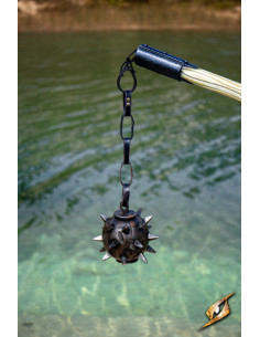 Testa per mazza Lockard LARP e Cosplay, colore nero 2