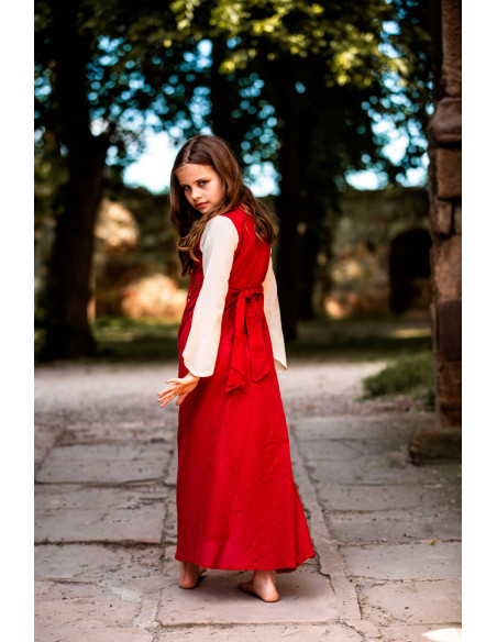 Vestito medieval bicolore per...