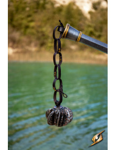 Testa per mazza Dvalik LARP e Cosplay, colore nero