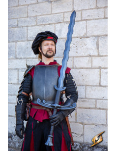 Mandoble stile fiammeggiante Landsknecht Larp e Cosplay...