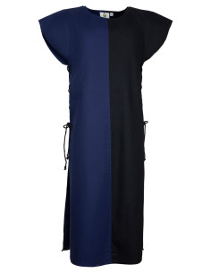 Tabardo medieval modello Gilbert, colore blu-nero