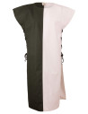Tabardo medieval modello Gilbert, colore verde-crema
