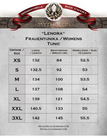 Tunica lunga medieval in cotone...