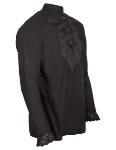 Camicia medieval modello Viscardi, colore nero 2