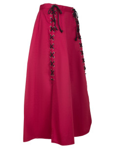Gonna medievale in cotone modello Callista, colore bordeaux 2