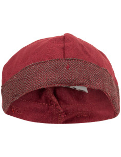 Cappello medievale in cotone modello Gilli, colore bordeaux