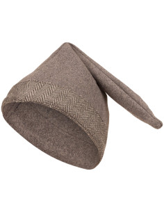 Cappello medieval in lana modello Toki, colore grigio