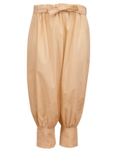 Pantaloni medievali in cotone modello Offnir, colore crema