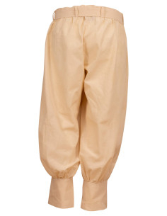 Pantaloni medievali in cotone modello Offnir, colore crema 2