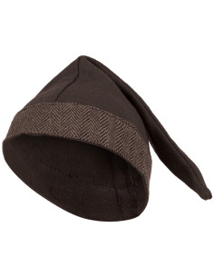 Cappello medieval in cotone modello Toki, colore marrone...