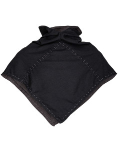 Gugel medieval in cotone modello Halaif, colore nero 2