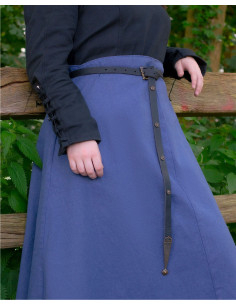 Gonna medievale in cotone modello Sina, colore blu 2