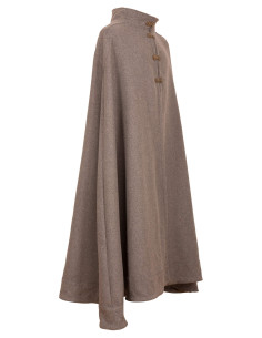 Cappa medievale in lana modello Ceres, colore grigio