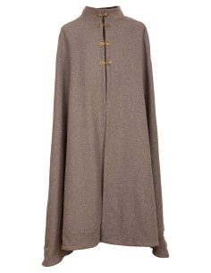 Cappa medievale in lana modello Ceres, colore grigio 2