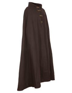 Cappa medievale in cotone modello Ceres, colore nero