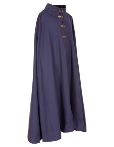 Cappa medieval in cotone modello Ceres, colore blu
