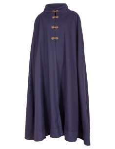 Cappa medieval in cotone modello Ceres, colore blu 2
