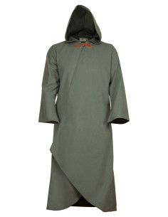 Cappotto medievale in cotone modello Faelyn, colore verde