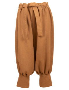 Pantaloni medievali in lana modello Offnir, colore sabbia
