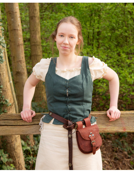 Corpetto medievale in cotone modello...