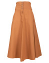 Gonna medievale in cotone modello Hannah, colore sabbia