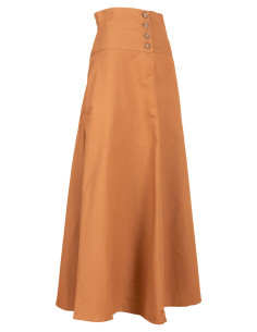 Gonna medievale in cotone modello Hannah, colore sabbia 2