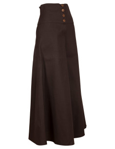Gonna medieval in cotone modello Hannah, colore marrone... 2